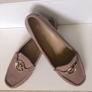 Michael Kors women’s dusty rose suede loafers.